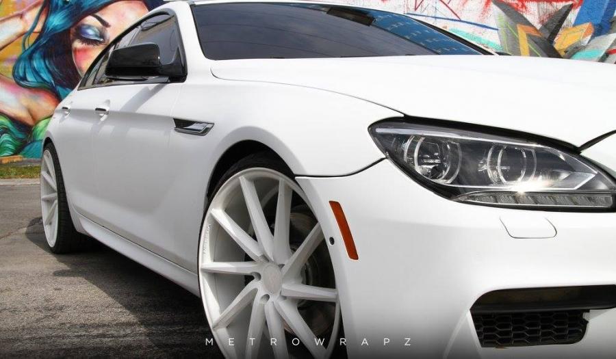 Детали экстерьера BMW 650i Gran Coupe Matte White by MetroWrapz 2017 года  (фото 6 из 6)